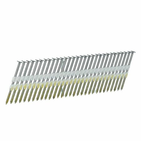 BOSTITCH 4 in. L X .150 Ga. Plastic Strip Bright Framing Nails 21 deg, 1288PK S38-100B